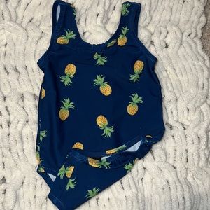 Pineapple bathing suit 6-12m